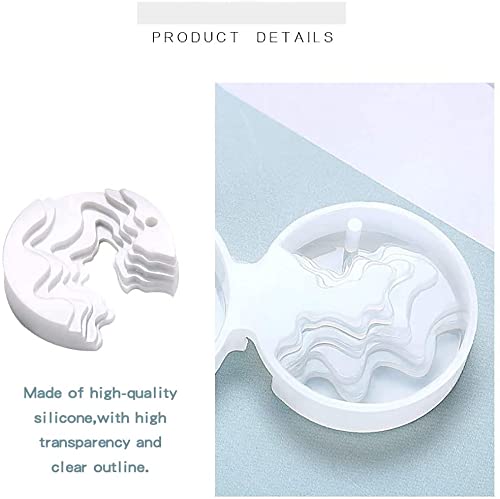 Creative Silicone Jewelry Mold - 19 Cavity Earring Keychain Pendant for Resin Epoxy DIY Crafts, Home Decor & Gifts (16.8x12.5cm)