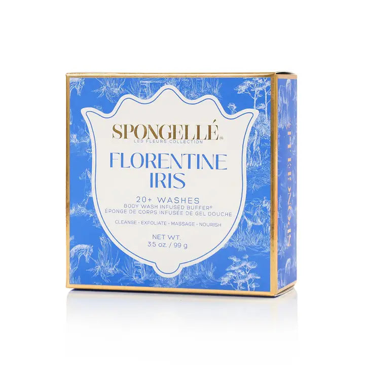 Florentine Iris & Les Fleurs Exfoliating Body Buffer - Luxurious Skin Smoothing Scrub for Soft, Glowing Skin | Perfect for Spa Days, Self-Care Routines & Gift Giving