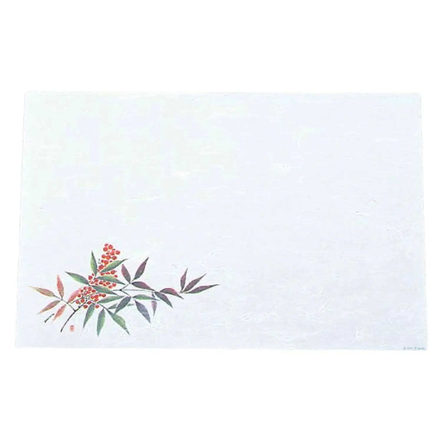 Artec Washi Paper Placemats - Set of 100 Japanese Nandina Design Table Mats for Dining, Parties & Home Decor - Eco-Friendly Disposable Place Settings