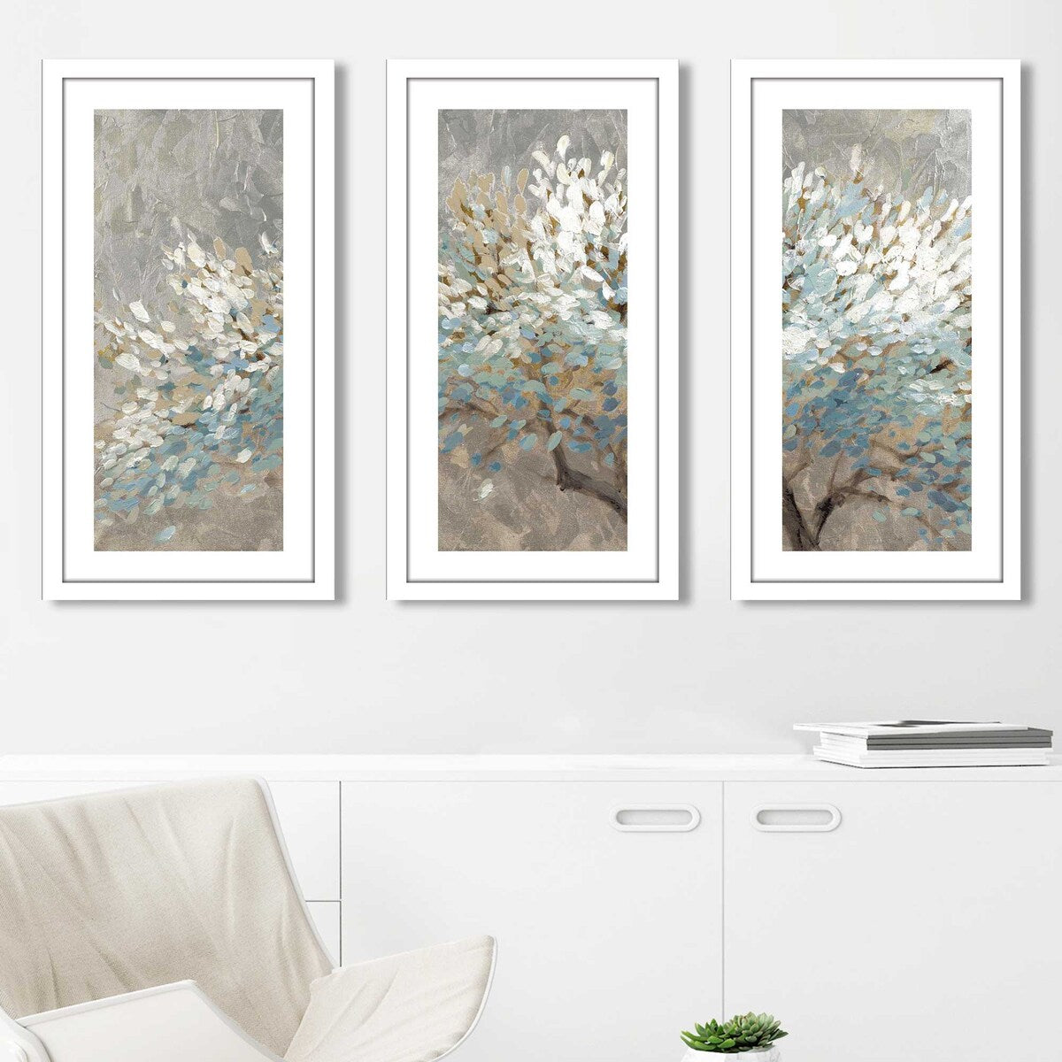 A Thousand White Lifetimes - 3 Piece Canvas Wall Art Set for Living Room, Bedroom & Office Decor