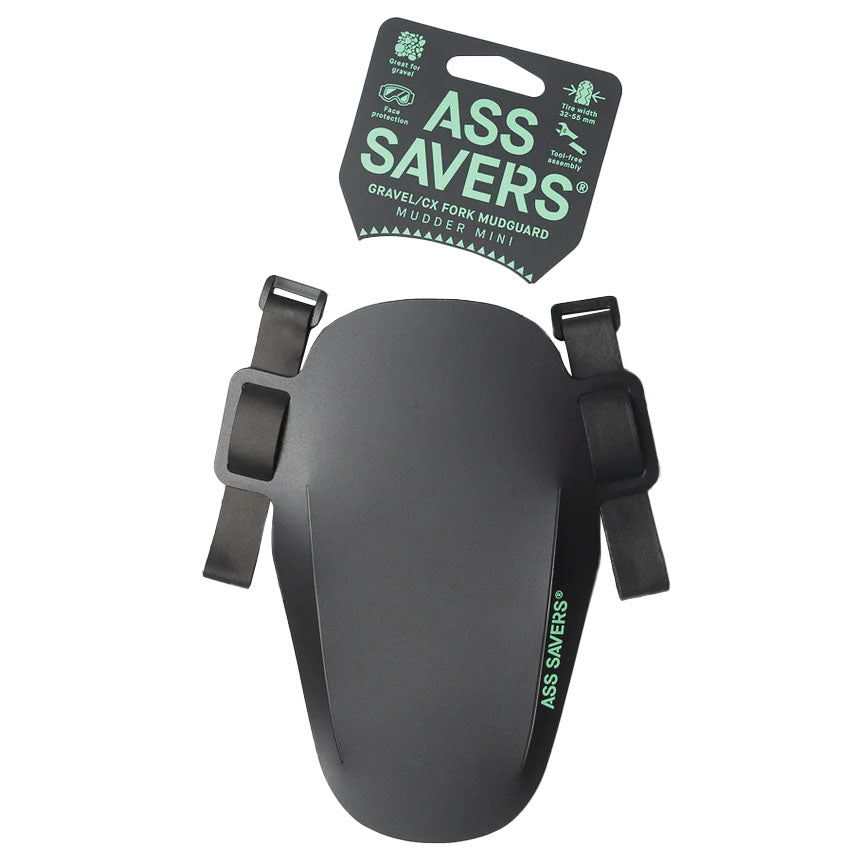 Ass Savers Mudder Mini Fender - Black MFM 1 | Lightweight Bike Mudguard for Mountain & Road Bikes | Perfect for Commuting, Cycling & Wet Weather Protection