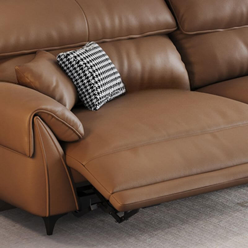 Mocha Convertible Sofa Bed with Adjustable Armrests & 1/3/4 Pillow Options - Perfect for Small Spaces, Guest Rooms & Studio Apartments
