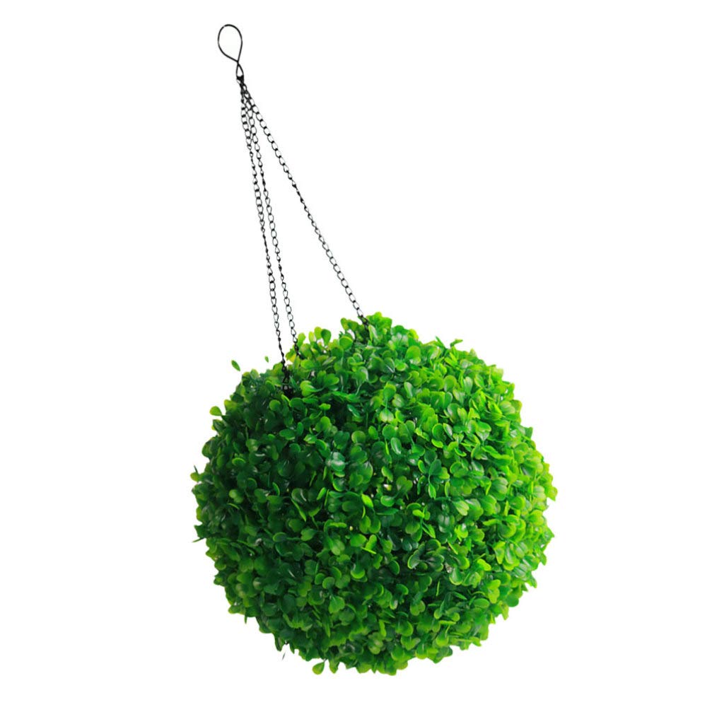 Hemoton Solar Powered Artificial Topiary Ball - Faux Boxwood Plant for Indoor & Outdoor Decor - Perfect for Garden, Wedding, Home, and Patio Decoration - Weather-Resistant & Energy-Efficient