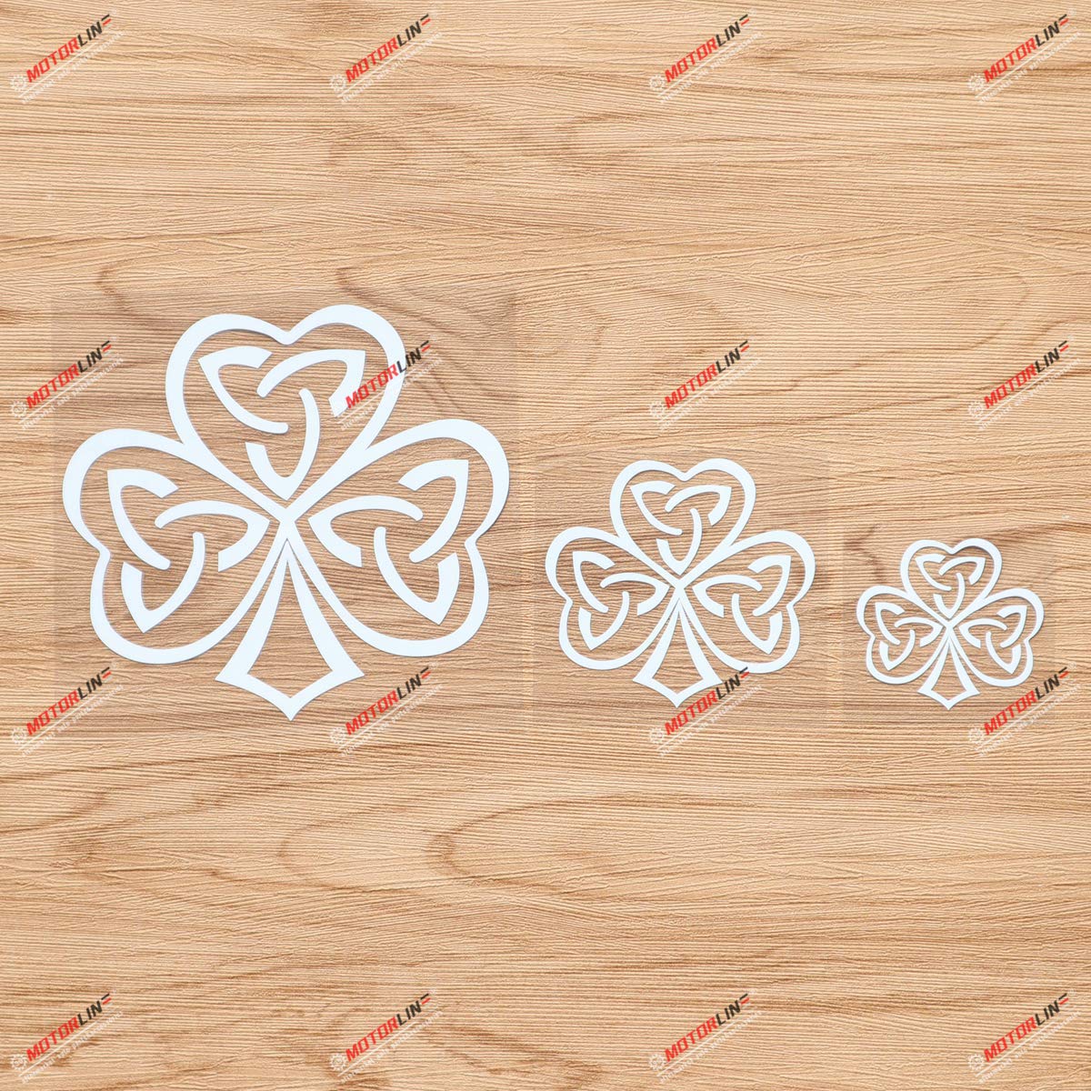 Irish Shamrock Celtic Knot Vinyl Decal Sticker Set - 3 Pack (2