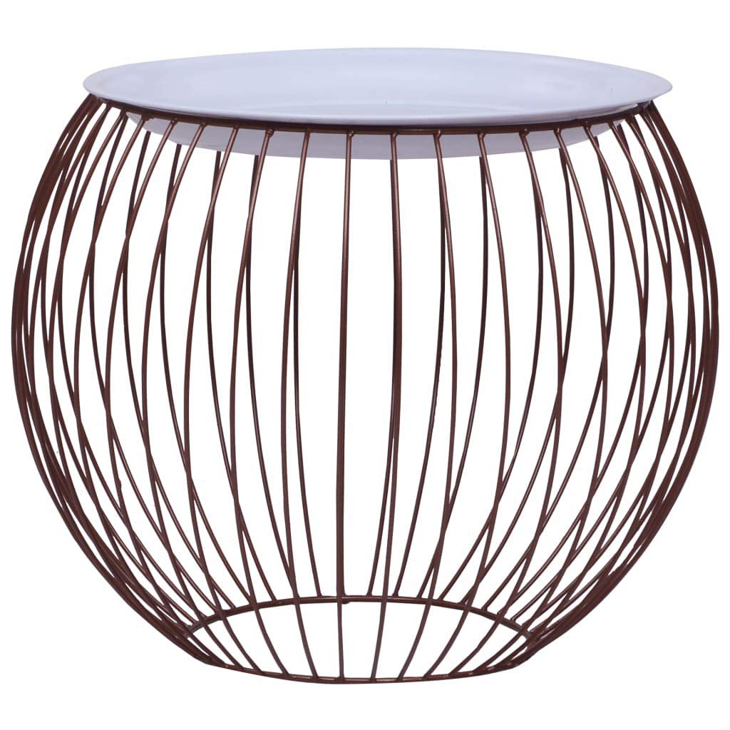 Modern Gold Coffee Table 20 Inch Round - Perfect for Living Room, Lounge & Office Decor