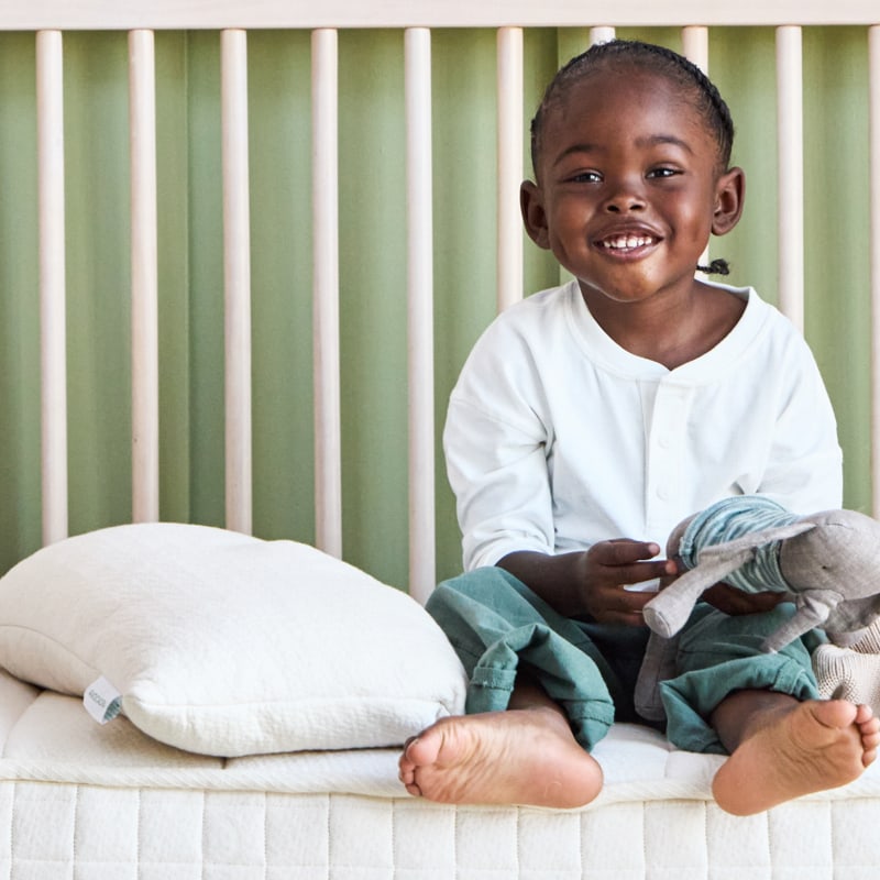 Organic Toddler Pillow for Better Sleep - Hypoallergenic & Breathable Baby Pillow for 1-3 Year Olds - Perfect for Nursery, Daycare & Travel