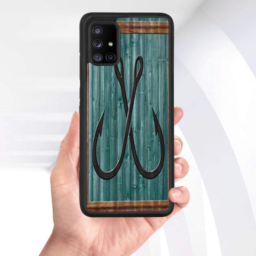 Samsung Galaxy A71 5G Case - Shockproof Hard PC Shell with Soft TPU Bumper, Anti-Slip Fish Hook Design in Black | Perfect for Outdoor Activities, Travel & Daily Protection