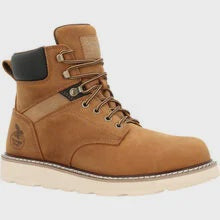 Georgia GB00695 Steel Toe Waterproof Wedge Work Boots for Men - Durable Safety Shoes for Construction, Warehouse & Outdoor Work