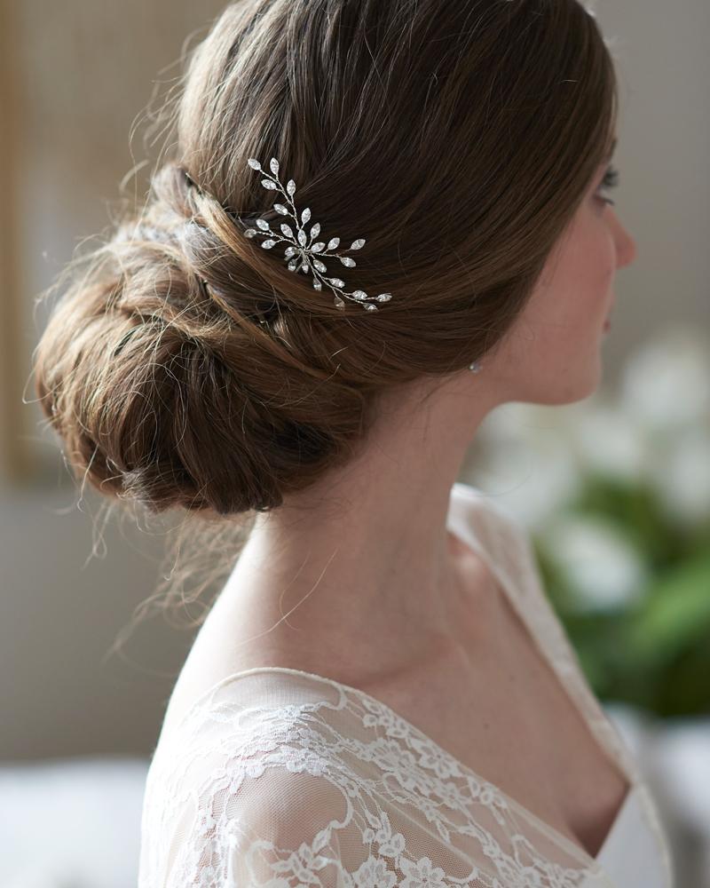 Elegant Jenna Crystal Hair Pin for Women - Sparkling Hair Accessories for Weddings, Parties & Everyday Style