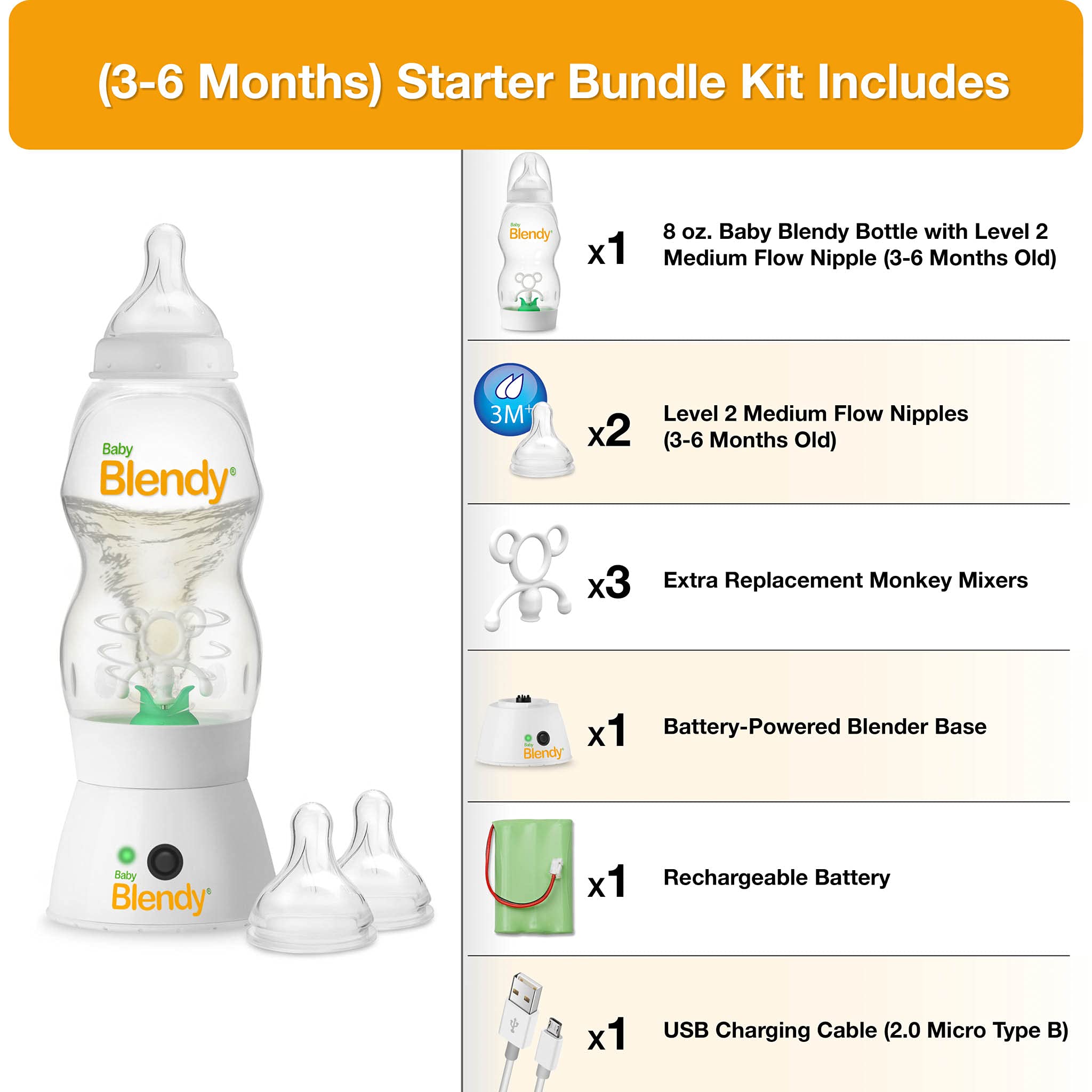 **Best Baby Bottles for Newborns to Toddlers | Anti-Colic Air Vent System | Starter Bundle (3-6 Months) | Perfect for Breastmilk, Formula & Blender Mixing | Ideal for Home, Travel & Daycare Use**