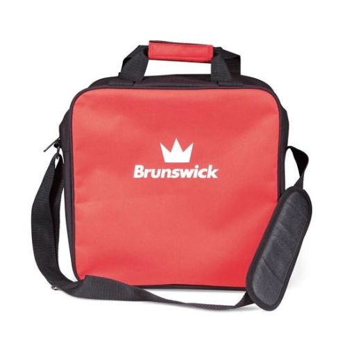 Brunswick T Zone Single Tote Red Bowling Bag - Lightweight & Durable for Bowling Leagues, Practice & Tournaments