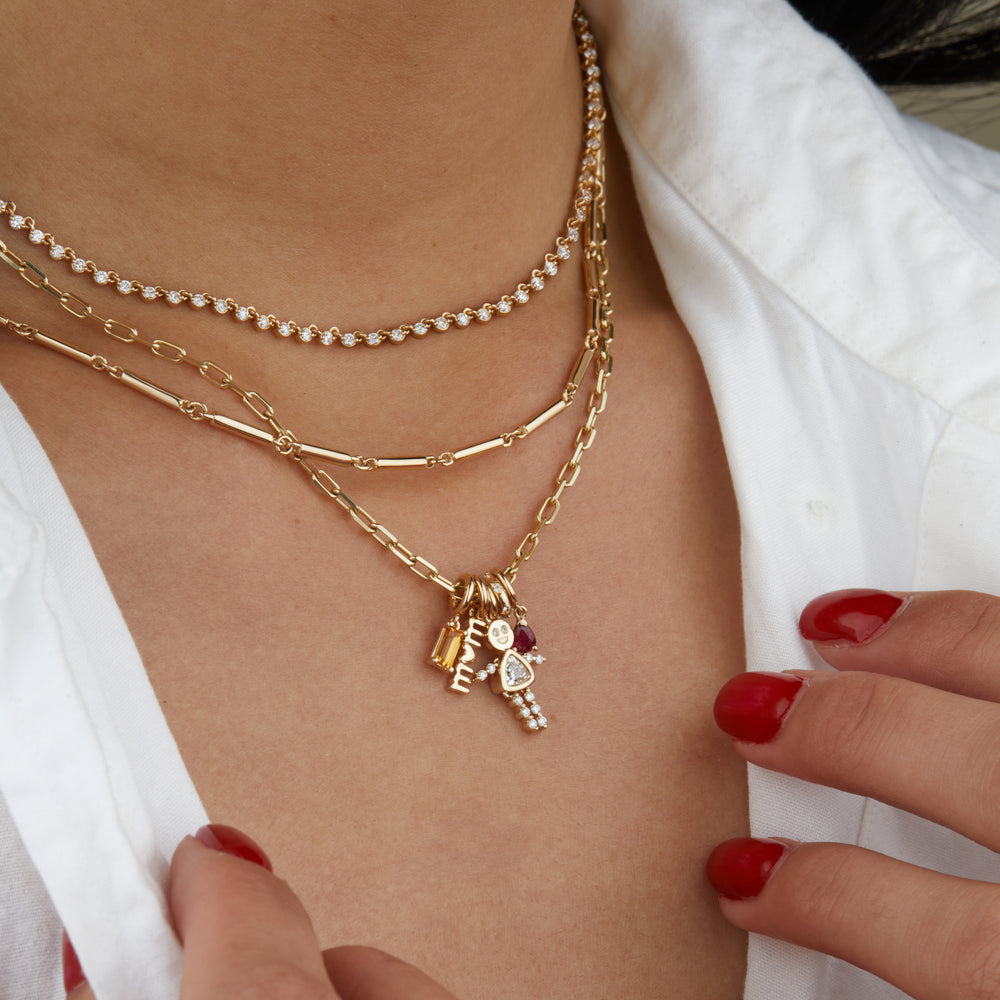 DIY Custom Charm Necklace - Personalized Jewelry for Women & Girls - Perfect for Birthdays, Gifts & Everyday Wear