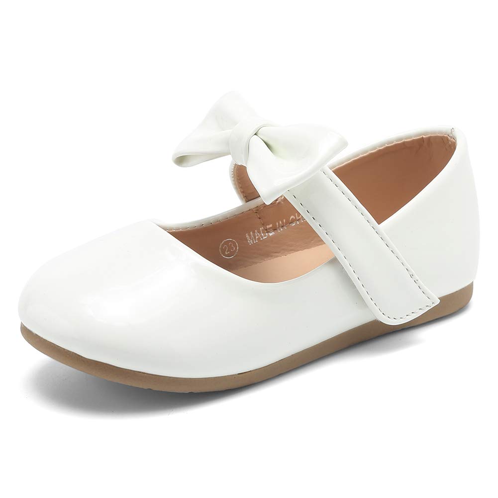 Girl's Toddler Ballerina Flat Shoes - Mary Jane Dress Shoes for Toddlers | Perfect for Parties, School & Special Occasions
