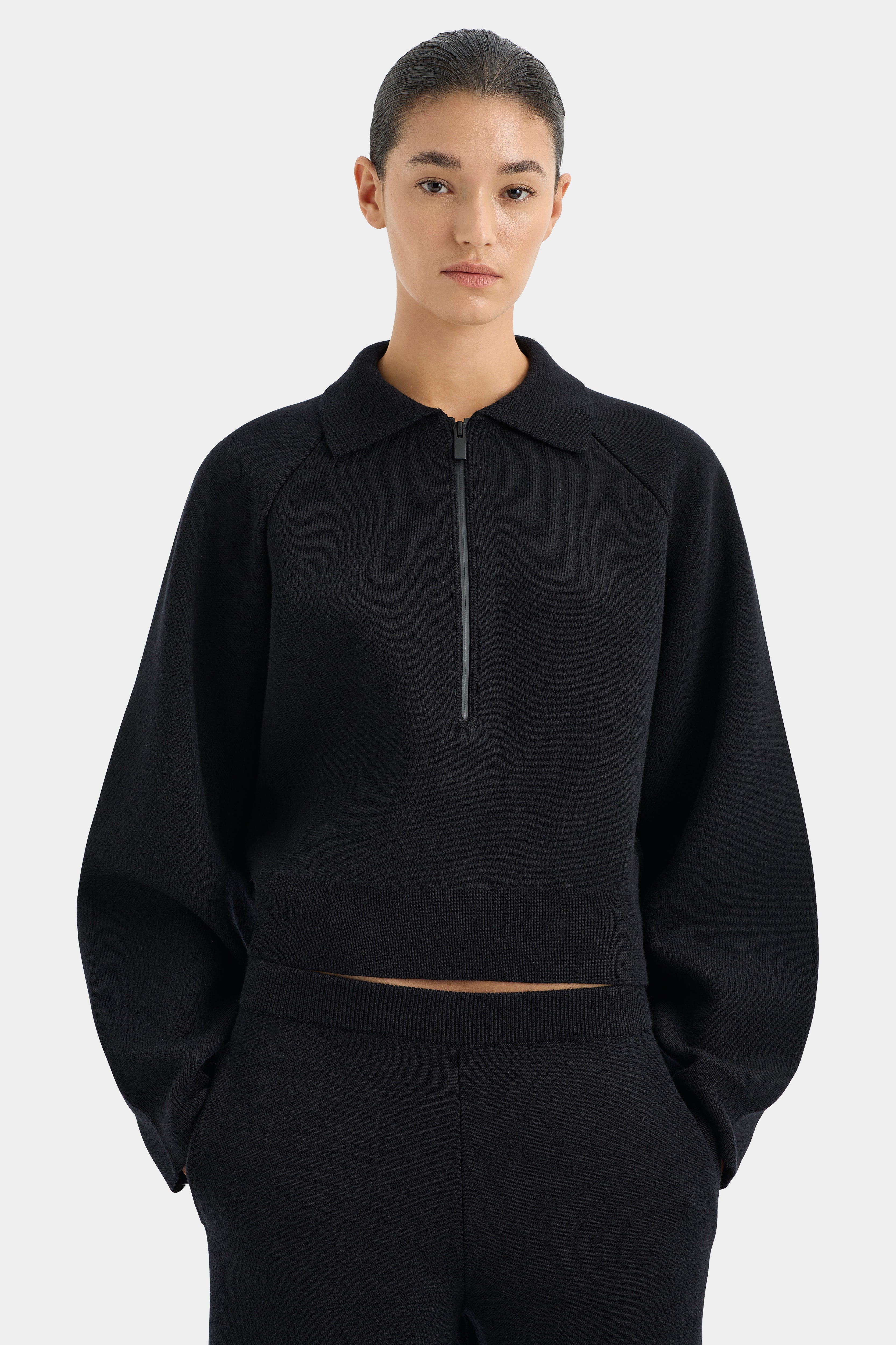 Stylish Ribbed Neck Sweater for Women - Cozy Knit Pullover for Casual Wear & Layering | Perfect for Fall & Winter Outfits