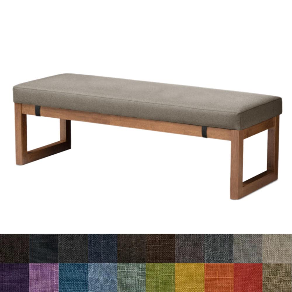 Kimgull 39.4x21.7x3.15 Inch Rectangle Bench Cushion - Washable Removable Chair Pad with Non-Slip Backing, Indoor Outdoor Bench Seat Cover for Garden, Patio, Swing, Chaise Lounge - Perfect for Coffee Shops, Porch & Backyard Relaxation