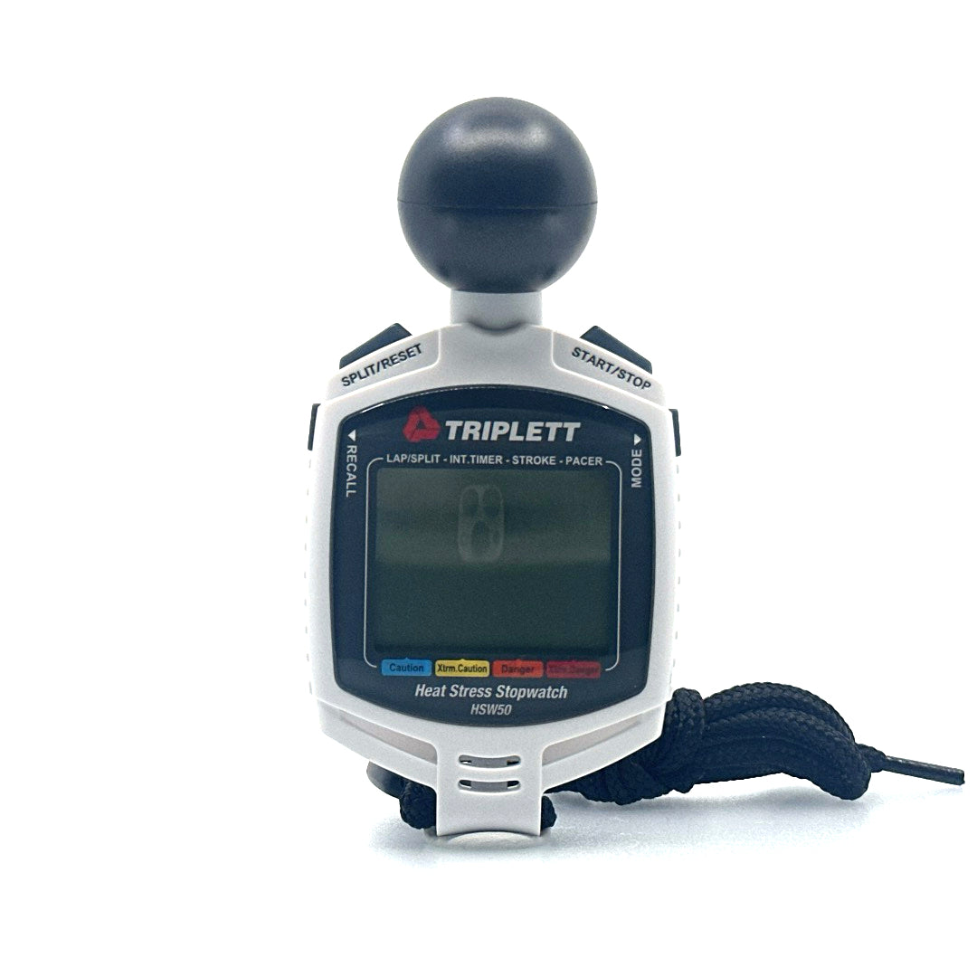 HSW50 Heat Stress Stopwatch with Temperature & Humidity Monitoring - Ideal for Outdoor Sports, Construction, and Industrial Safety