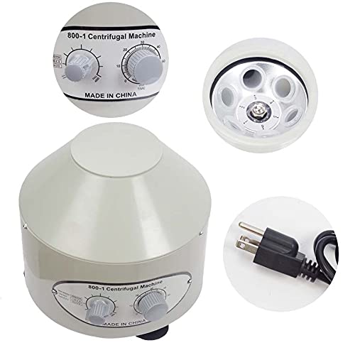 Portable Electric Centrifuge Machine with Timer & Speed Control - Compact Benchtop Lab Equipment for DNA, Blood, Urine Testing in Home & Clinical Labs