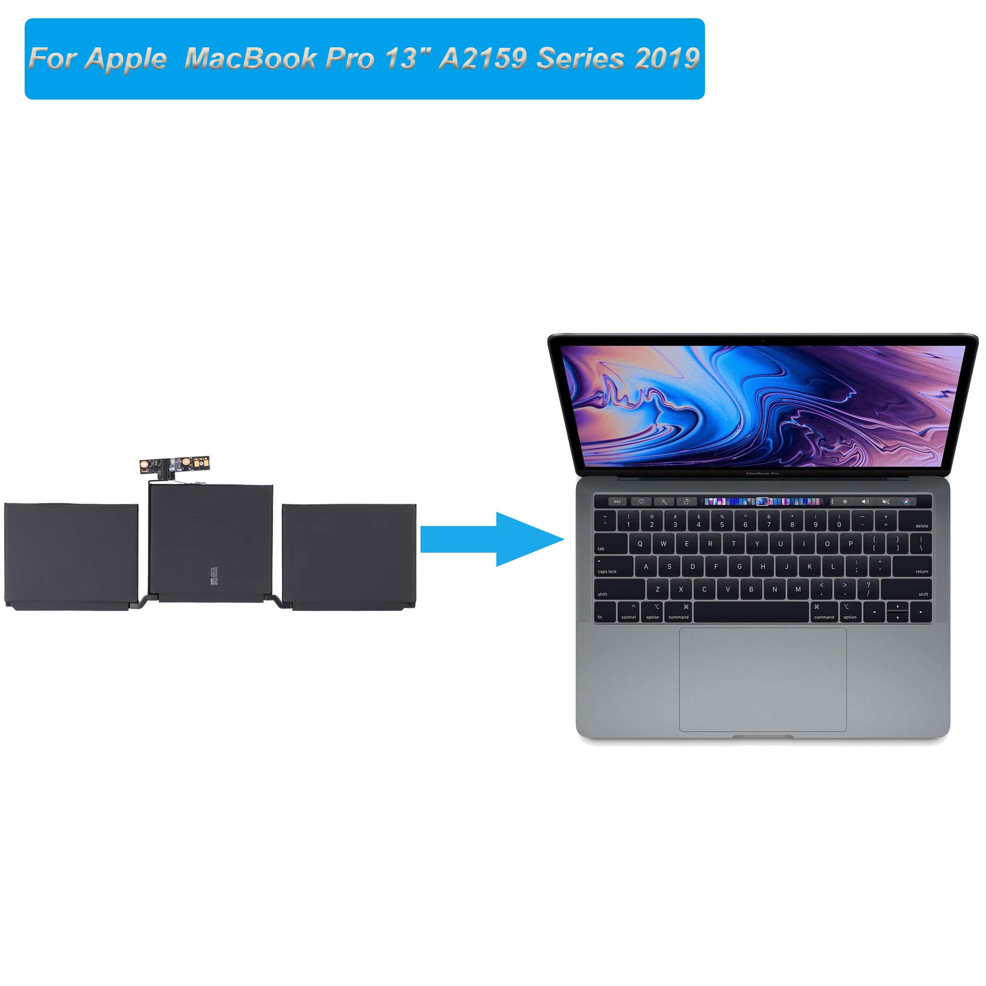 Original Title: Replacement Battery A2171 Compatible with MacBook Pro 13