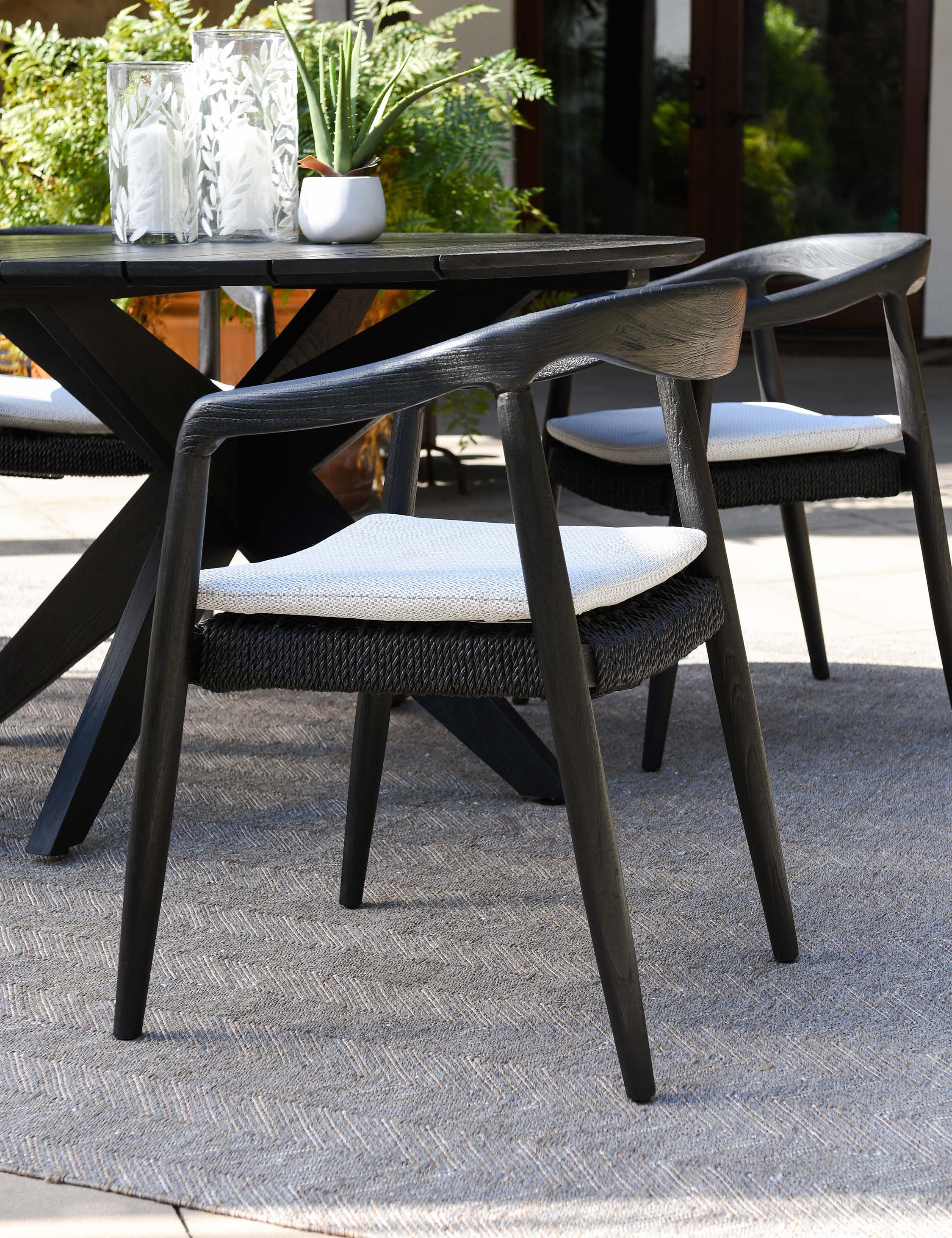 Bella Indoor Outdoor Dining Chair - Weather-Resistant Patio & Kitchen Seating for Home, Restaurant, and Garden Use