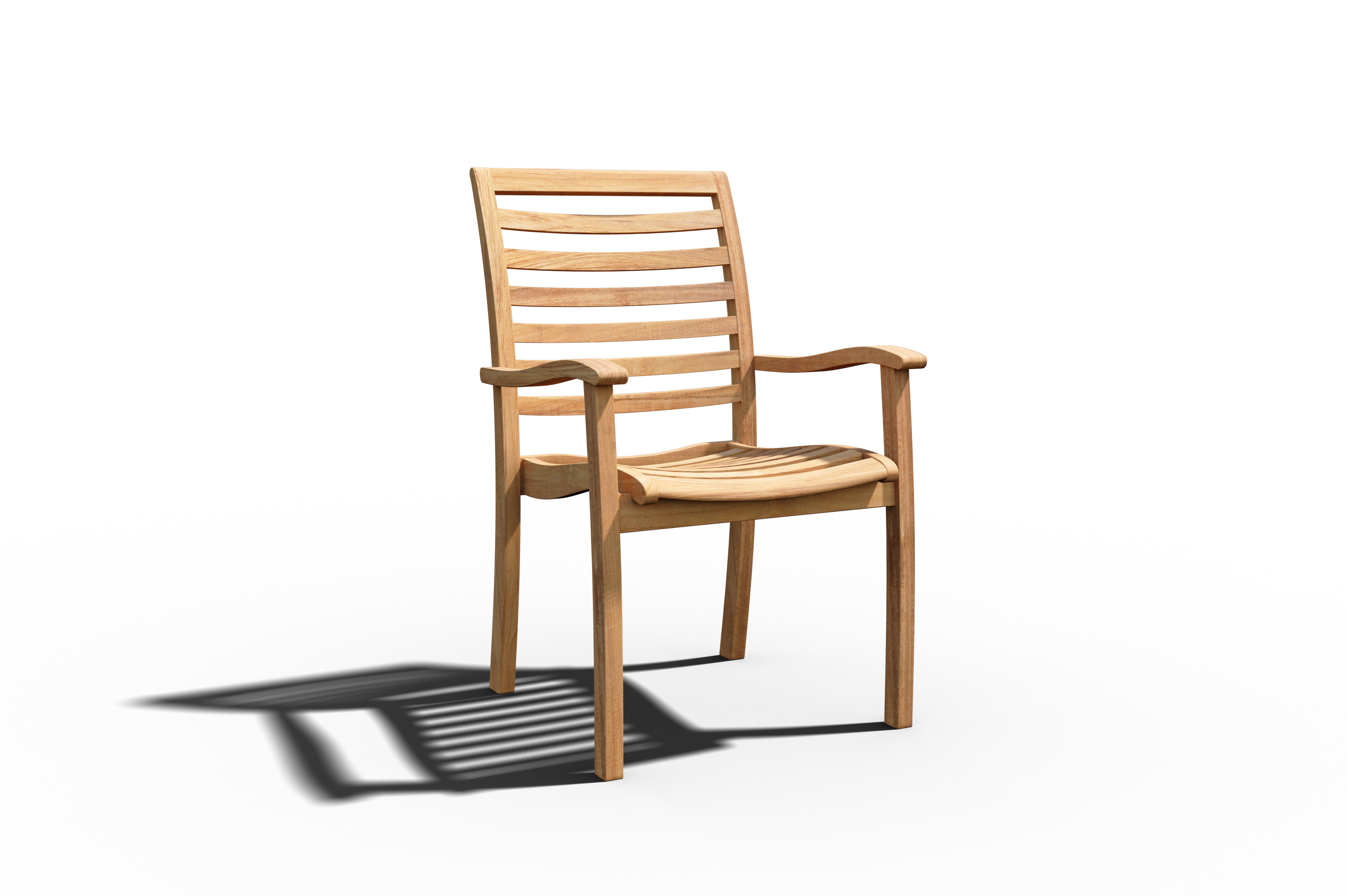 Premium 5-Piece Square Teak Outdoor Dining Set with Stacking Armchairs - Weather-Resistant Patio Furniture for Garden, Poolside & Backyard Entertaining