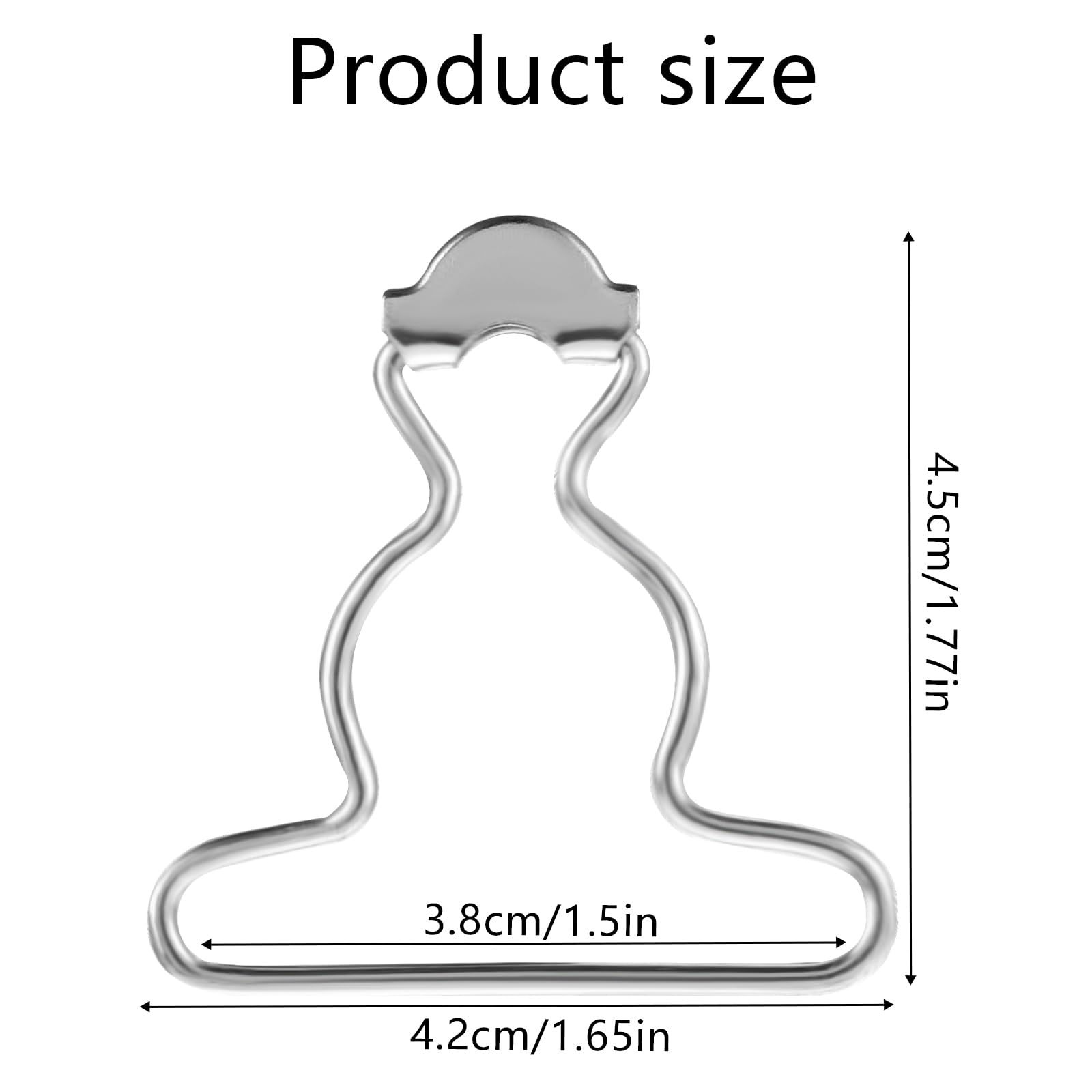 12Pcs Metal Suspender Clips - Dungaree Buckles Replacement for Overalls & Workwear
