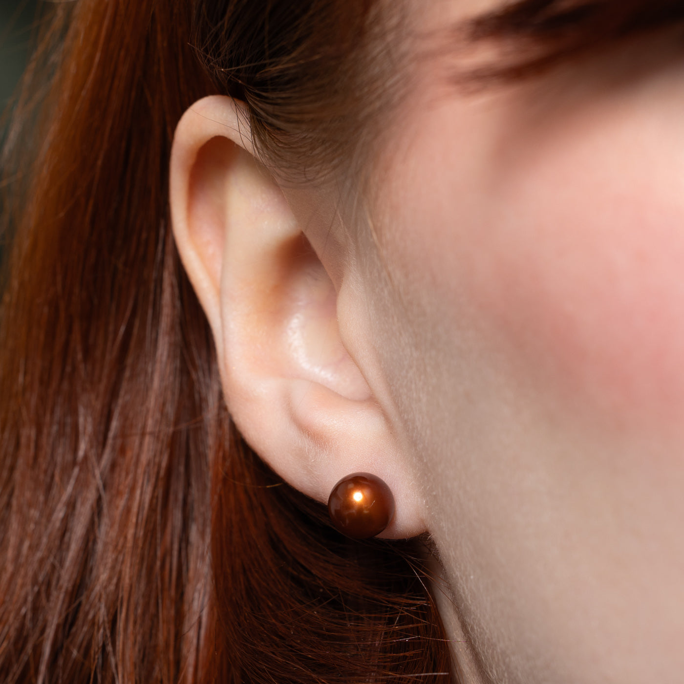 Chocolate Pearl Stud Earrings for Women - Elegant Brown Pearl Jewelry Gift for Birthday, Anniversary & Special Occasions | Perfect for Weddings, Parties & Everyday Wear