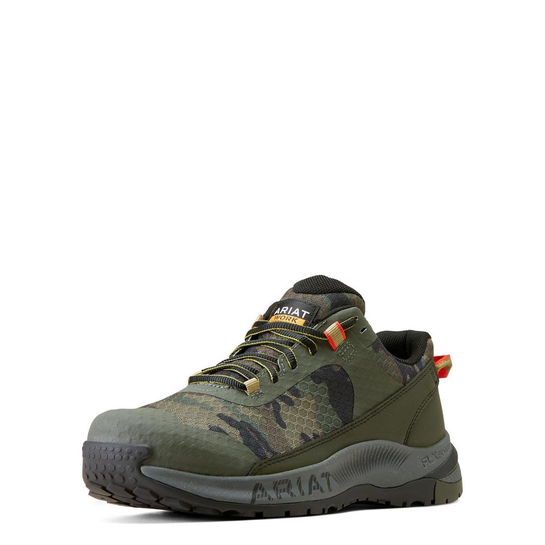 Outpace Shift Composite Toe Work Boots - Lightweight Safety Shoes for Men with Camouflage Design | Perfect for Construction, Warehouse & Outdoor Work