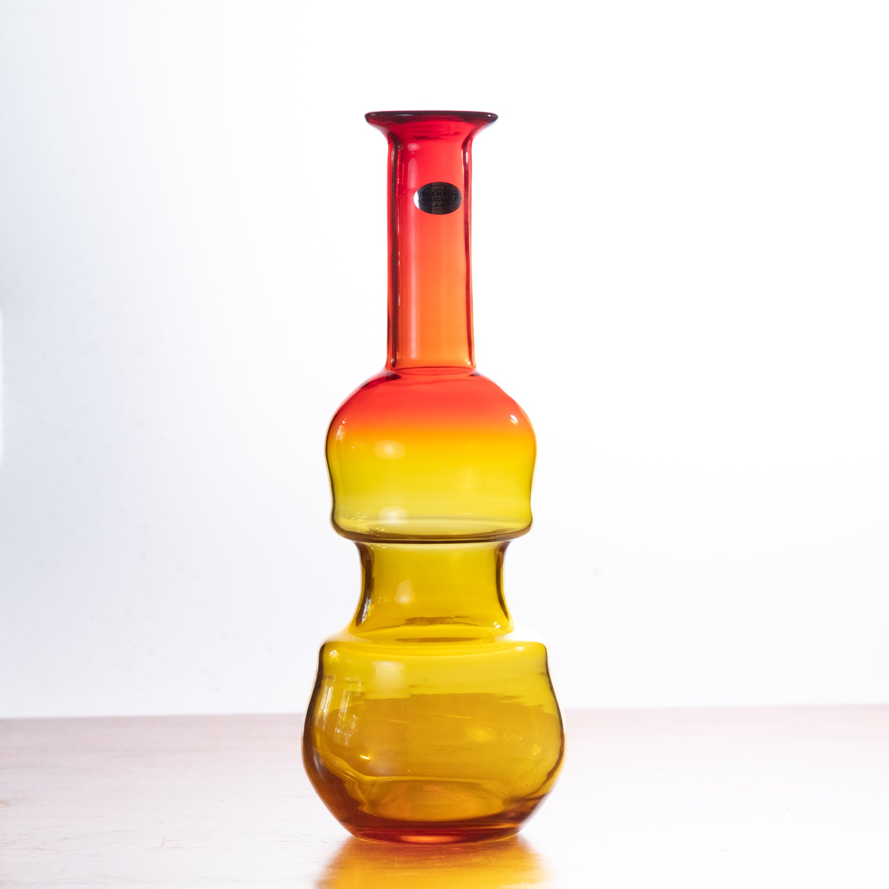 2513 Strangs Vase - Handcrafted Tangerine Orange Ceramic Vase for Home Decor, Wedding Centerpieces & Gift Ideas