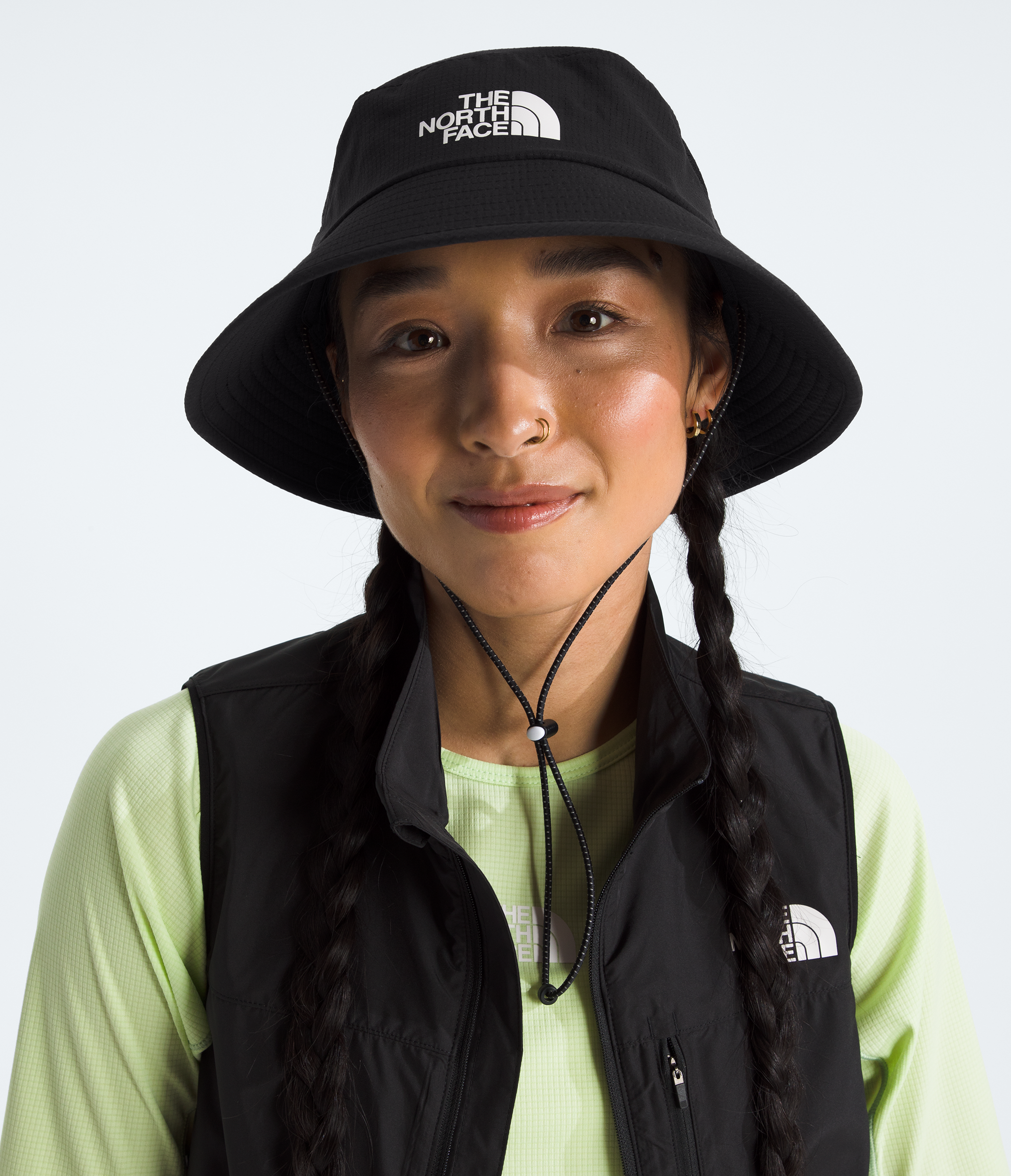 Unisex Summer Running Bucket Hat - TNF Black - Lightweight & Breathable for Outdoor Activities, Jogging, Hiking, and Beach Vacations