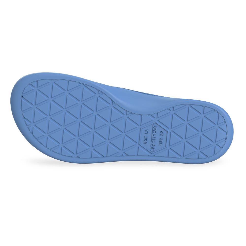 LightFeet Arch Support Flip Flops for Women & Men - Comfortable Denim Sandals with Orthotic Support - Perfect for Beach, Pool, and Summer Walking