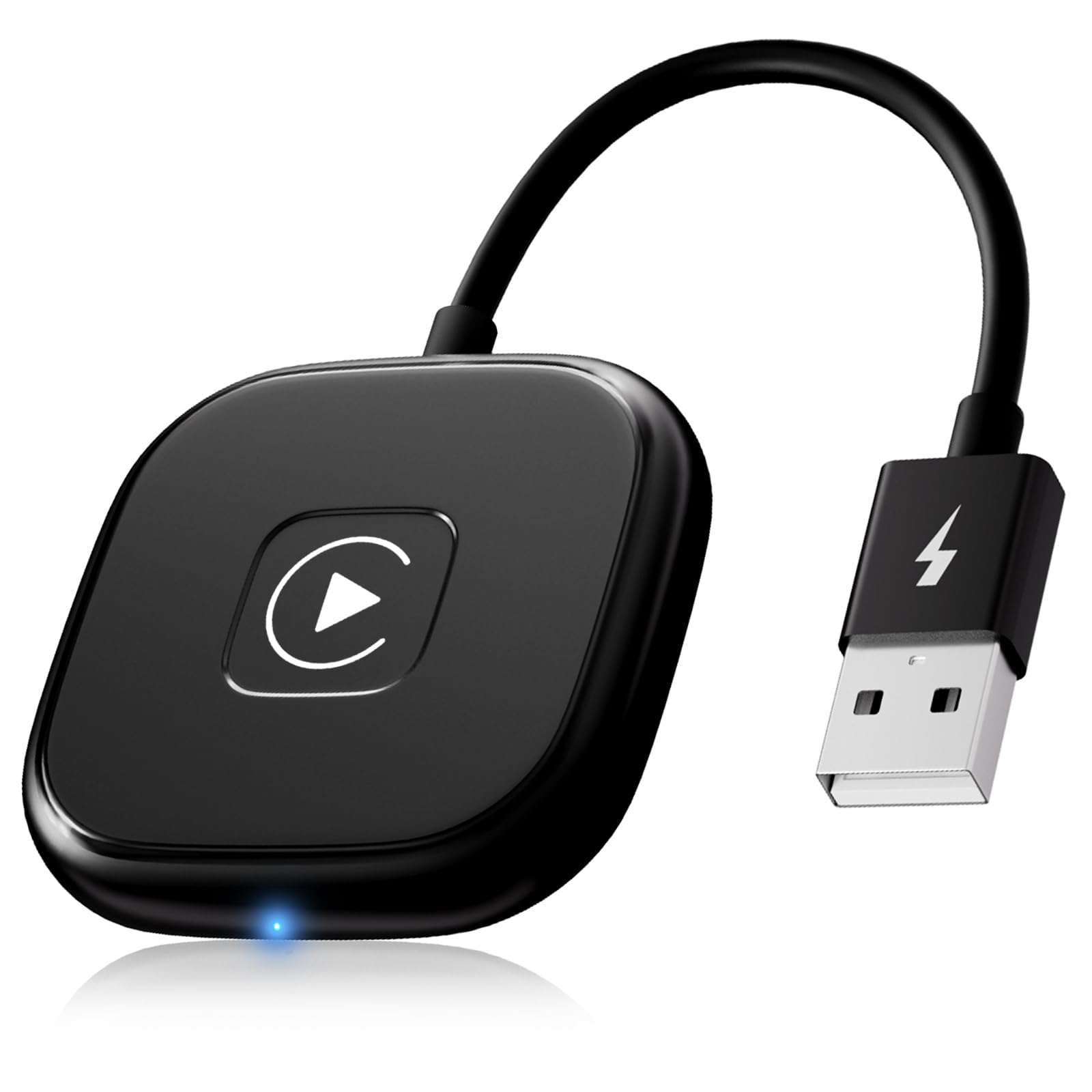 Wireless CarPlay Adapter for iPhone - Upgrade Wired to Wireless CarPlay Instantly, Plug & Play, Compatible with iOS - Perfect for Commuting, Road Trips & Hands-Free Driving