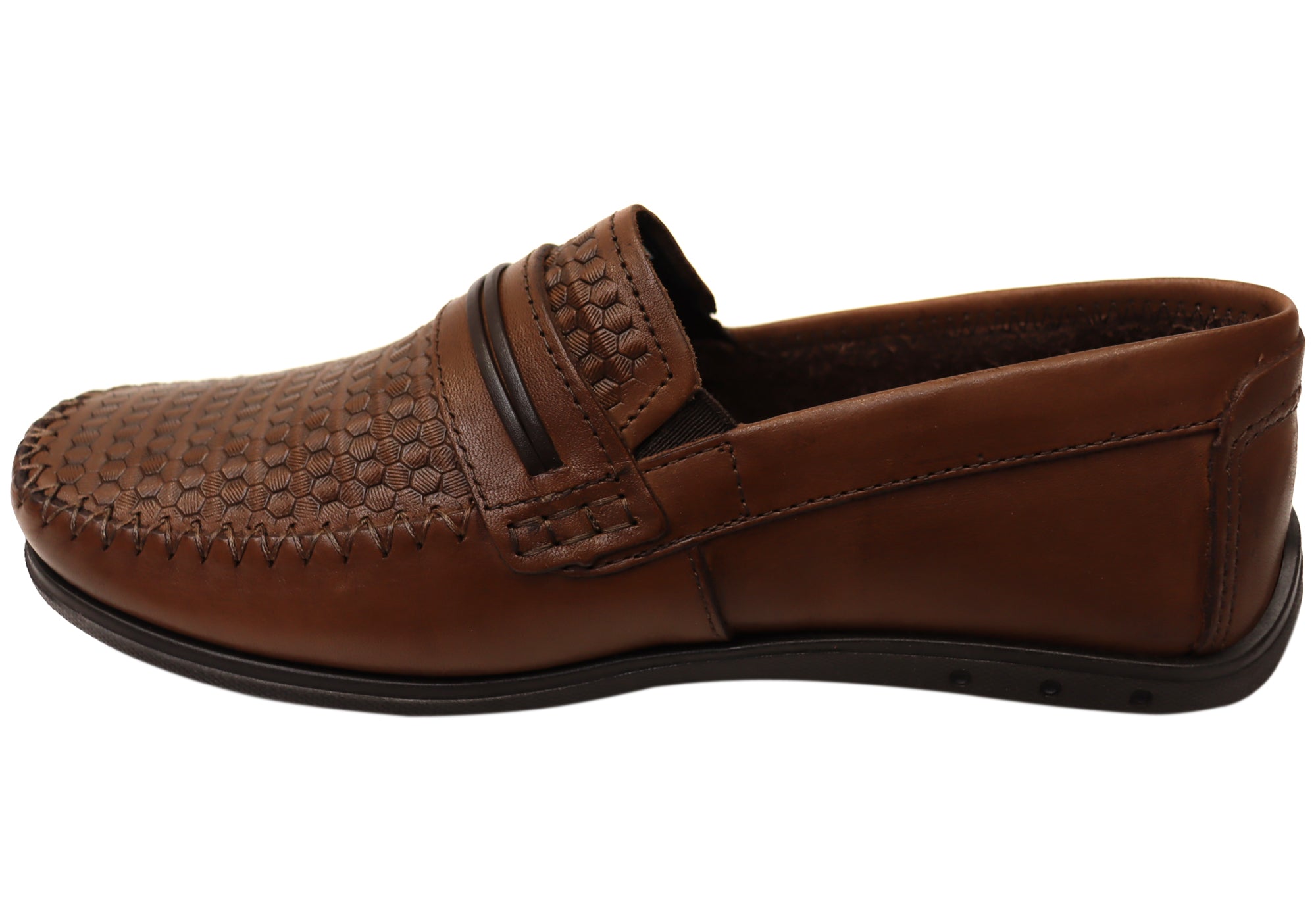 Casper Men's Comfortable Leather Loafers - Handmade in Brazil - Premium Slip-On Shoes for Business Casual & Travel