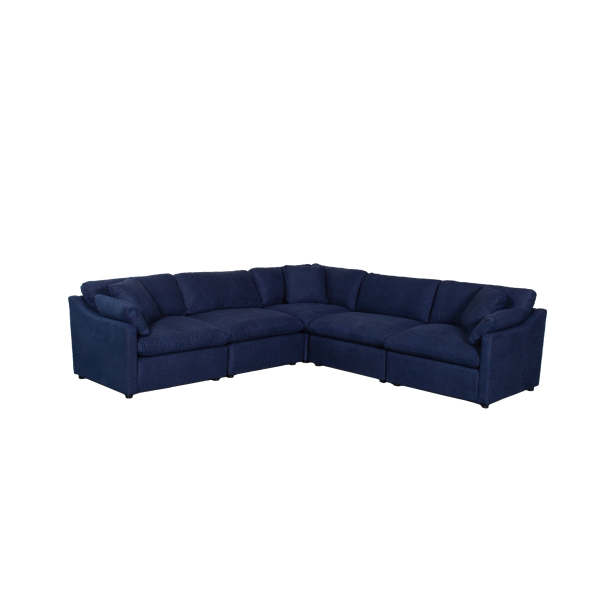 CozyHaven Navy Blue Velvet Accent Chair - Modern Living Room Furniture for Home Office, Bedroom & Reading Nook
