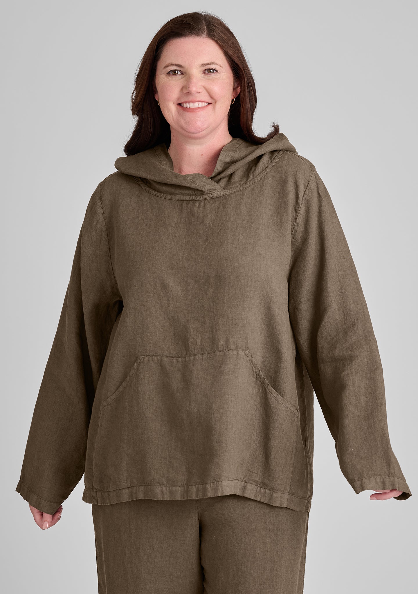 Premium Linen Hooded Shirt for Men & Women - Soft Breathable Pullover Hoodie for Casual Wear, Outdoor Activities & Loungewear