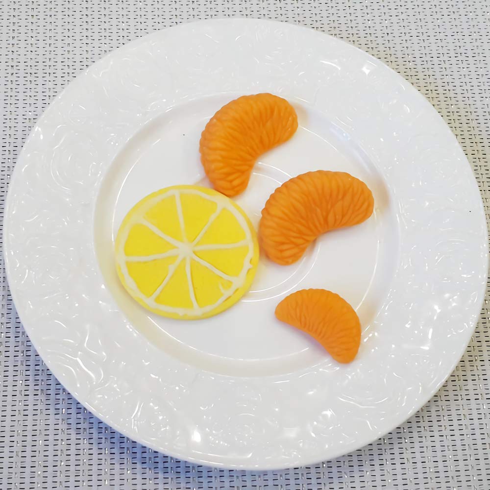 Lemon & Apple Slice Silicone Mold - Fruit Fondant Chocolate Candy Cake Decorating Tool for Cupcakes, Polymer Clay & Epoxy Resin Crafts - Perfect for Baking, DIY Desserts and Home Decor