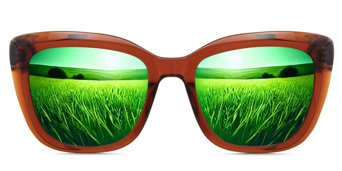 Lesa Women's Prescription Polarized Sunglasses - UV Protection, Stylish & Comfortable for Driving, Outdoor Activities & Fashion