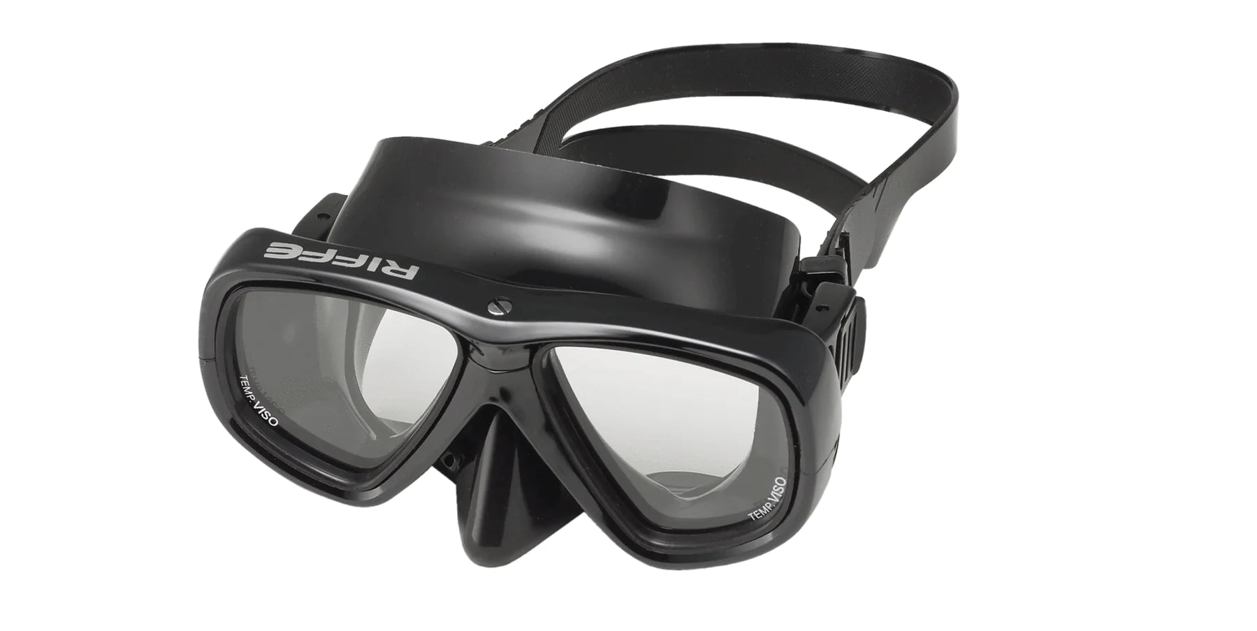 Riffe Viso Mask with Clear Lens - Premium Snorkeling & Scuba Diving Mask for Underwater Adventures