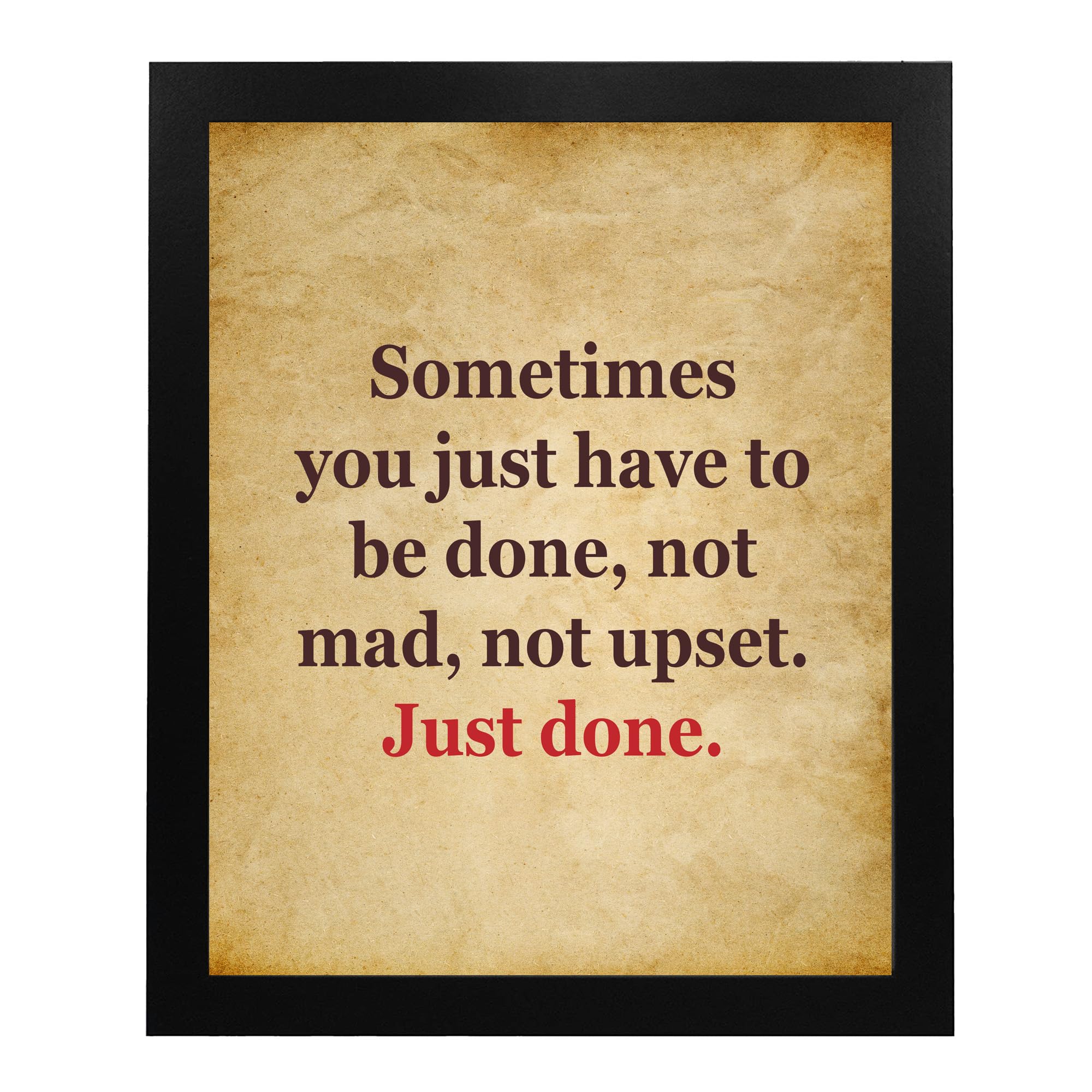 Motivational Wall Art - Modern Typographic Parchment Design, Inspirational Home Decor for Bedroom, Living Room & Office - Unframed 8x10 Print - Perfect for Gifts & Wall Decoration