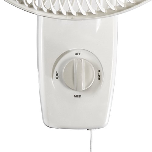 Lasko 3012 12-Inch Wall Mount Fan with Adjustable Tilt - Quiet Cooling for Bedroom, Office & Garage - White