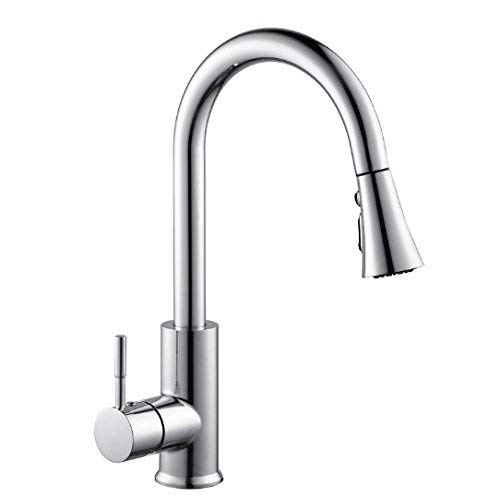 Brushed Nickel 2-Function Pull-Out Spray Kitchen Faucet Head with G1/2 Connections - Perfect for Bathroom & Kitchen Sink Faucet Replacement (Style 2) - Ideal for Washing Dishes, Filling Pots & Cleaning Sinks