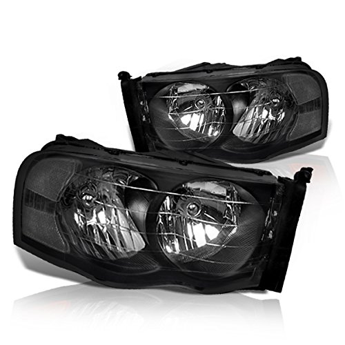 Clear Lens Headlights with Black Housing - Compatible with Dodge Ram 1500/2500/3500 (2009-2018) - High Performance LED Replacement for Improved Night Visibility - Perfect for Off-Roading, Truck Upgrades & Night Driving