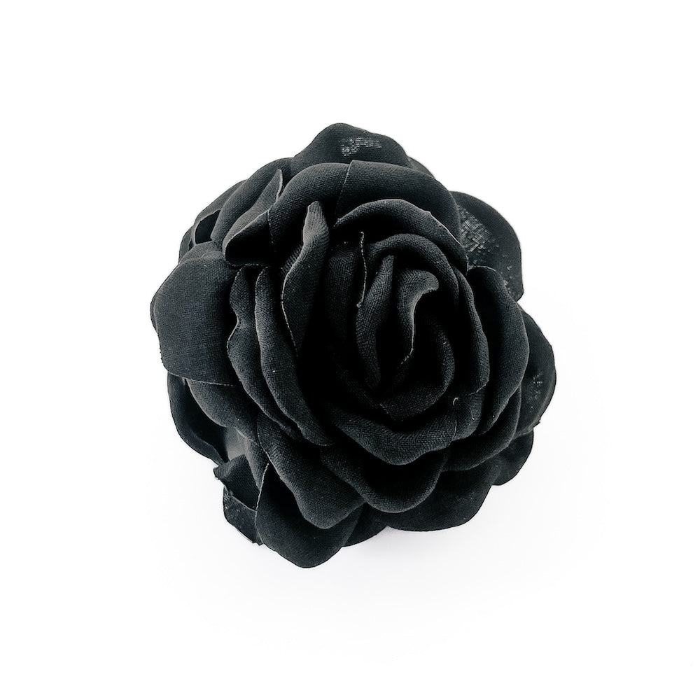 Blooming Rose Hair Claw Clip for Women - Large Floral Hair Clips for Thick Hair - Perfect for Updos, Ponytails & Everyday Hairstyles