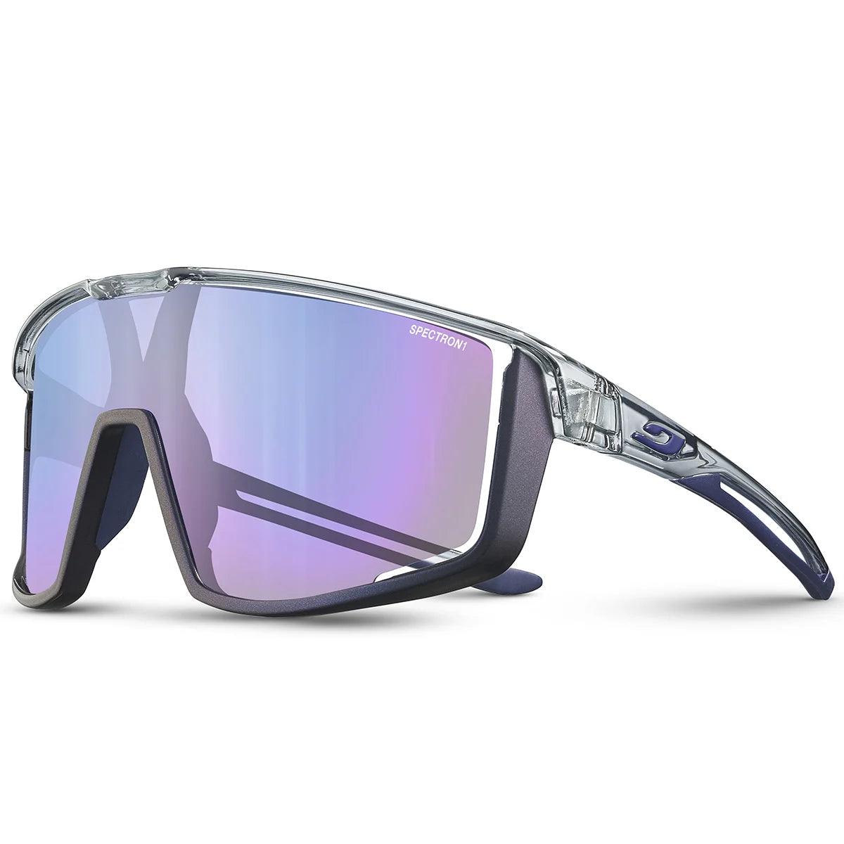 Julbo Fury Violet Bri/Gris SP1 FL Sunglasses - UV Protection, Polarized, Lightweight for Running, Cycling & Outdoor Sports