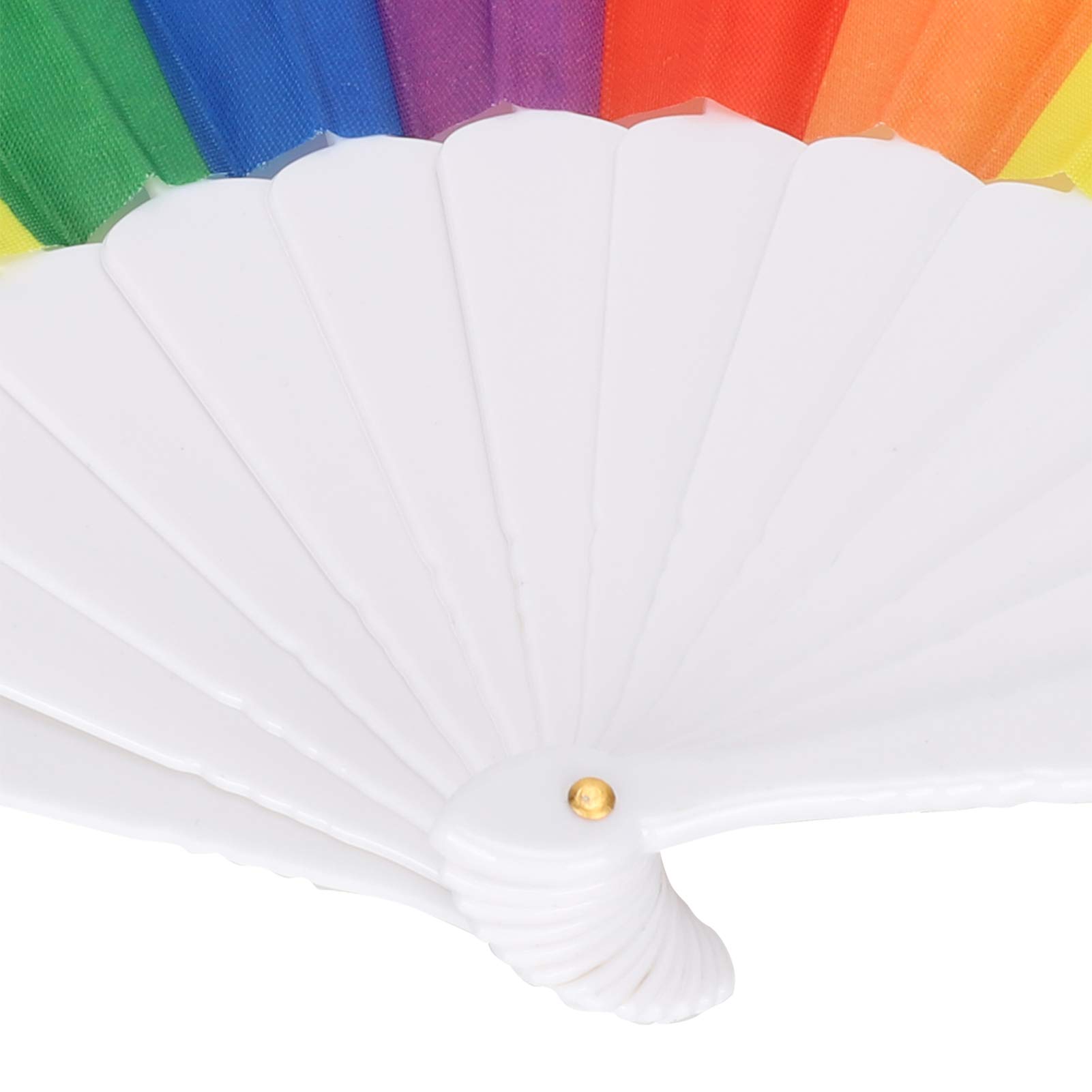 01 02 015 Handheld Fan - 6 Pack Folding Hand Fans for Wedding, Dancing, Performance & Stage Shows - Portable Cooling Fans for Outdoor Events, Parties & Summer Use