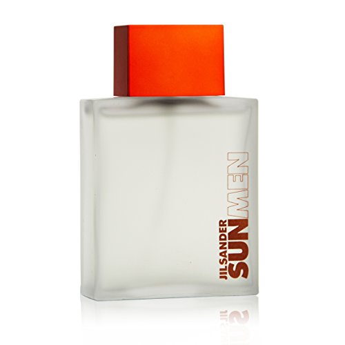Jil Sander SUN Men's Eau de Toilette Spray - 2.5 oz (75 ml) Fresh Citrus Summer Cologne for Day & Night Wear - Perfect for Office, Date & Outdoor Activities