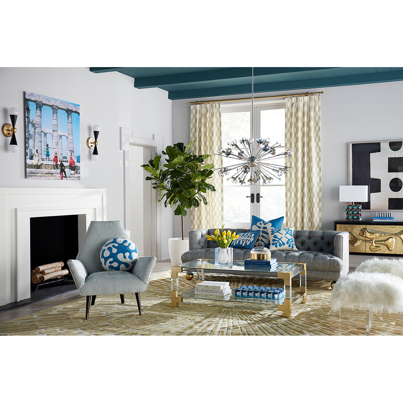 Baxter T Arm Sofa - Modern Luxury Leather Sectional Couch for Living Room | Perfect for Home Theater, Lounge & Office Spaces