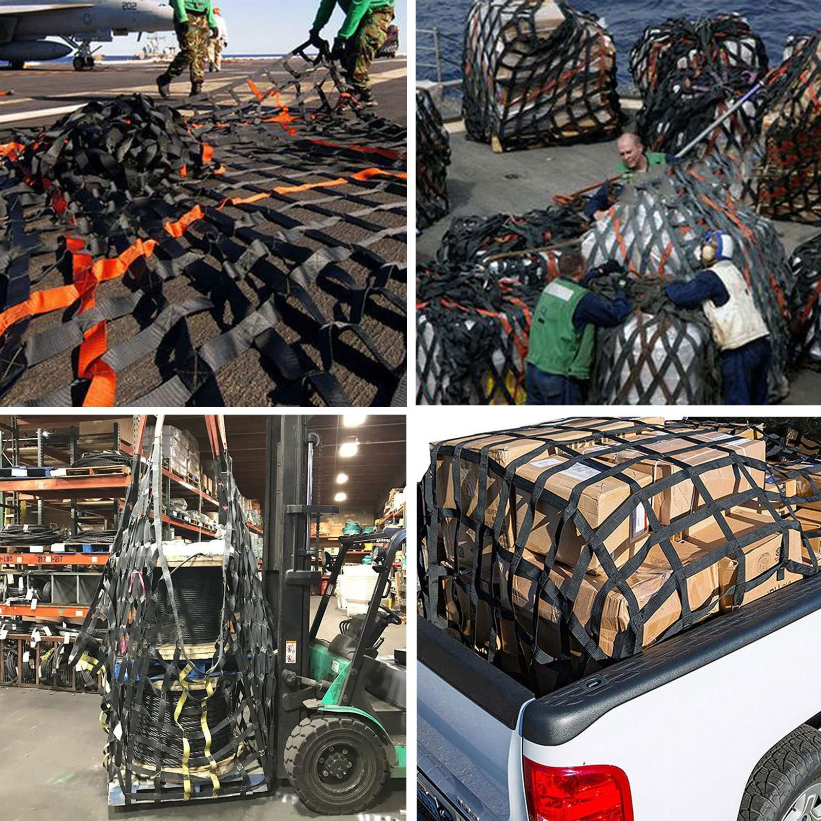 Heavy Duty Cargo Net for Pickup Truck Bed - Customizable Auto SUV Trunk Storage Cover | Durable Mesh Webbing for Roof Rack, Tailgate & Ceiling | Perfect for Camping, Road Trips & Hauling Gear