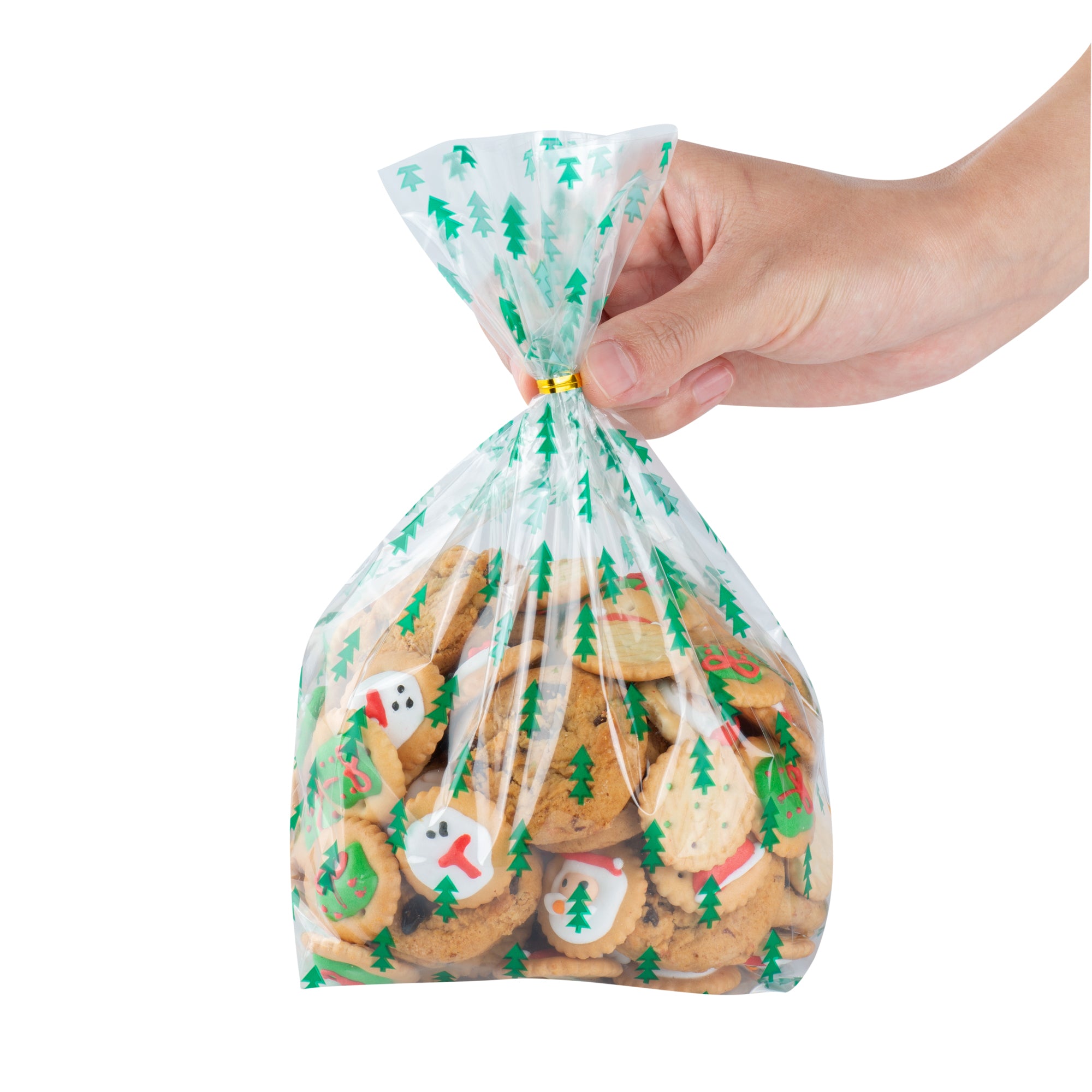 Plastic Candy Bags for Christmas Trees - 5 x 3 x 11 Inches Gusseted Treat Bags (4000 Count Bulk Box) - Perfect for Holiday Candy Packaging, Party Favors & Gift Wrapping