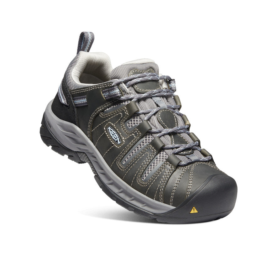 Flint II Women's Soft Toe Work Boots - Steel Grey/Paloma - Durable & Comfortable Safety Shoes for Construction, Warehouse & Outdoor Work