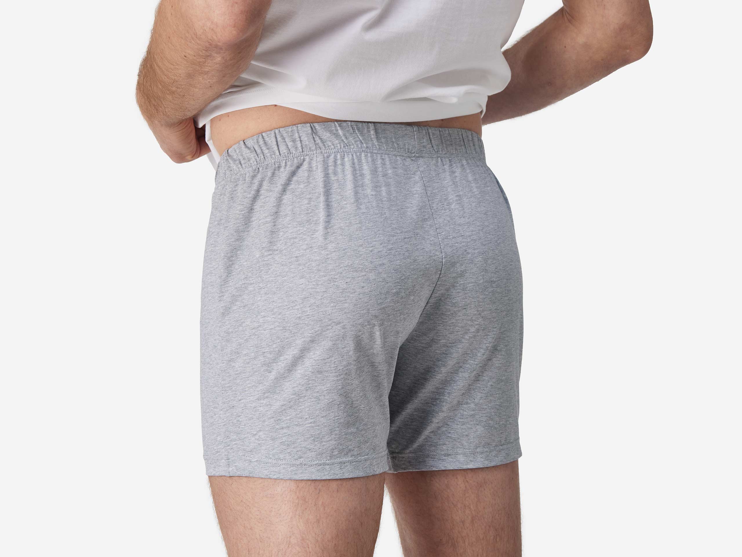 Slim Fit Men's Boxer Briefs - Soft Heather Grey Underwear for Comfort & Support | Perfect for Daily Wear, Workout & Lounge